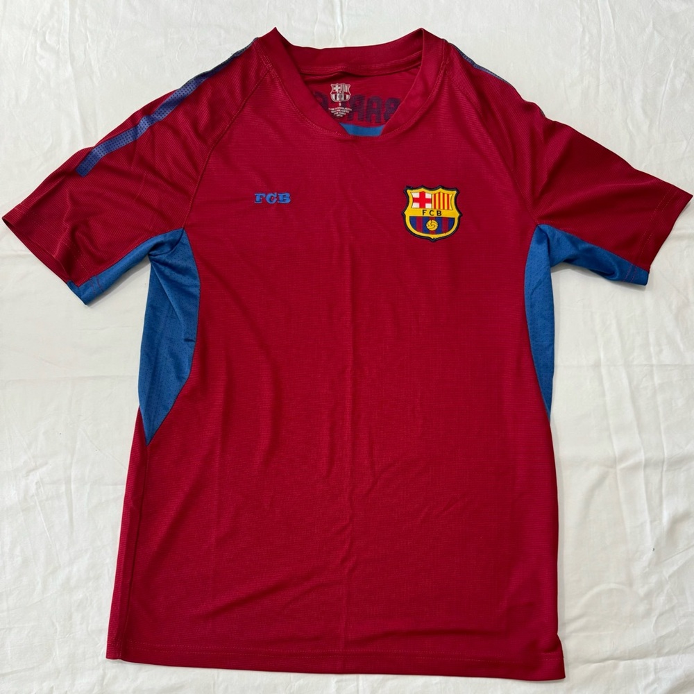 Barcelona Soccer Team Jersey FCB Fútbol tournament Red Blue Shields Vented Sport